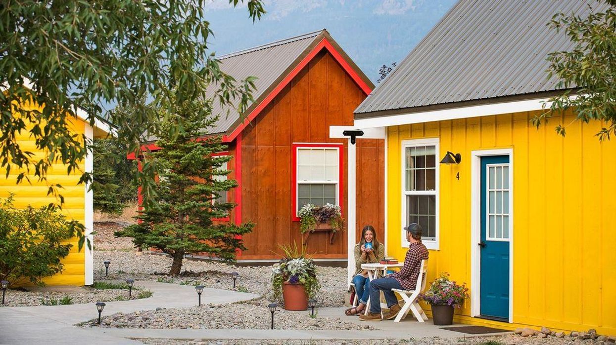 Stay in these Eco-Friendly Tiny Homes at the Tiny Home Village at St. Mary Village just outside the eastern entrance to Glacier National Park