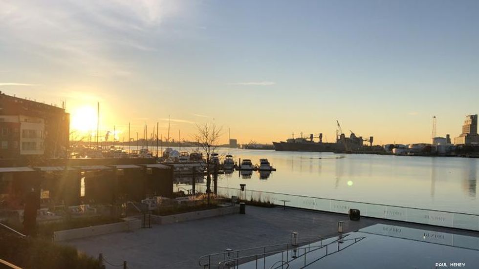 Sunrise from Baltimore Hotel