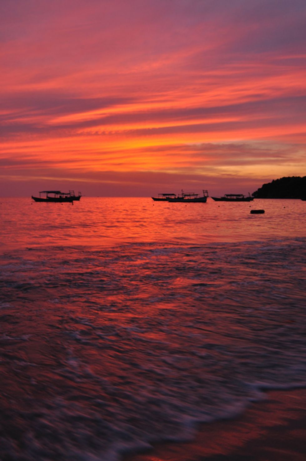 Sunset on Ochhueteal Beach