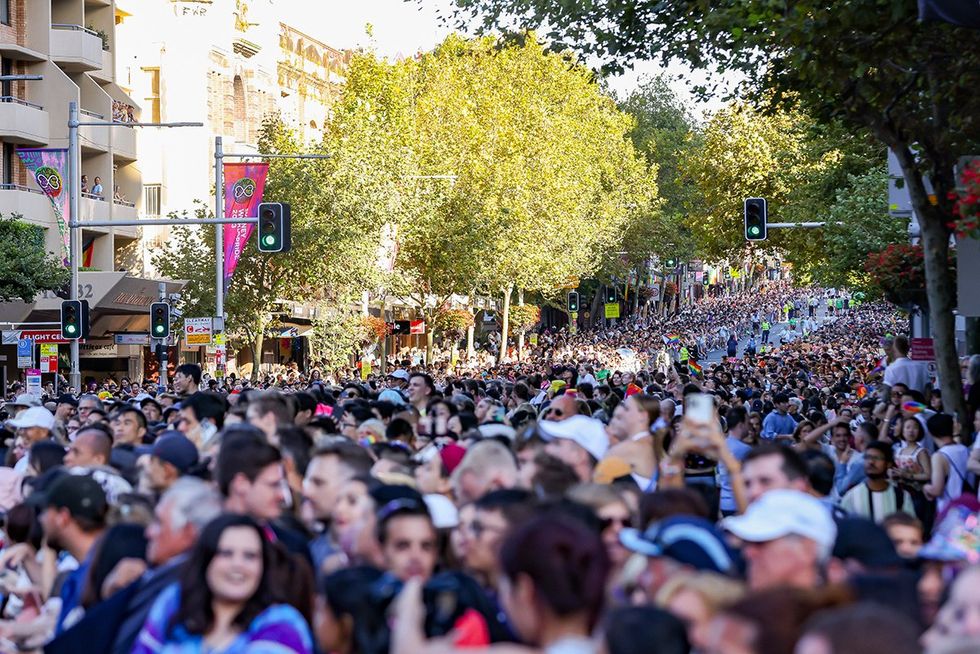Sydney Mardi Gras Parade and Crowd 2023