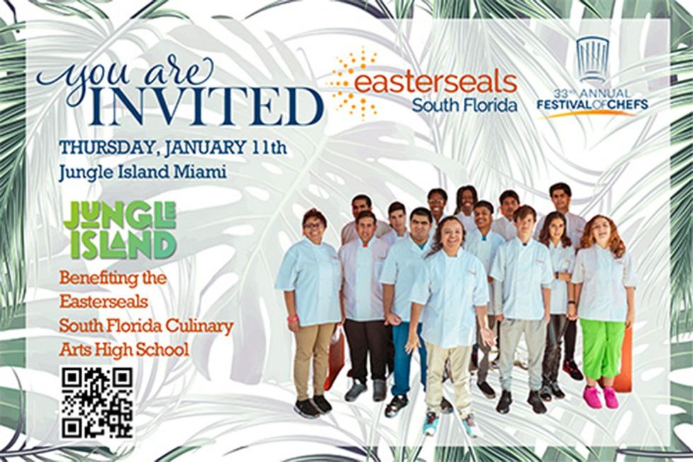 The 33rd Annual Festival of Chefs returns to South Florida this January 11, 2024, at Jungle Island in Miami and benefiting the Easterseals Culinary Arts High School