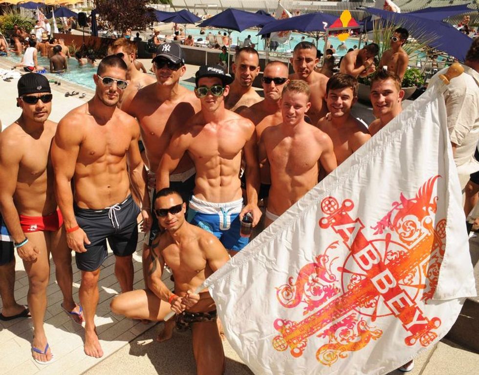 The Abbey Beach at Vdara - group w flagLOW