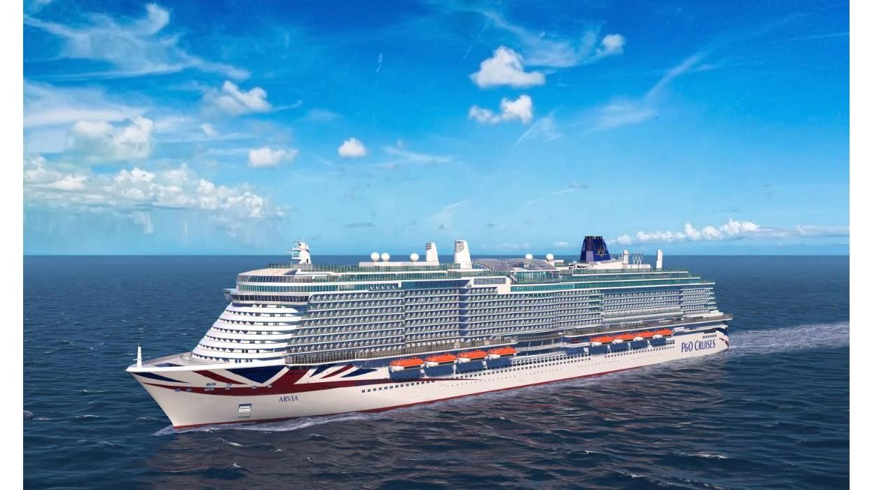 the Arvia cruise ship