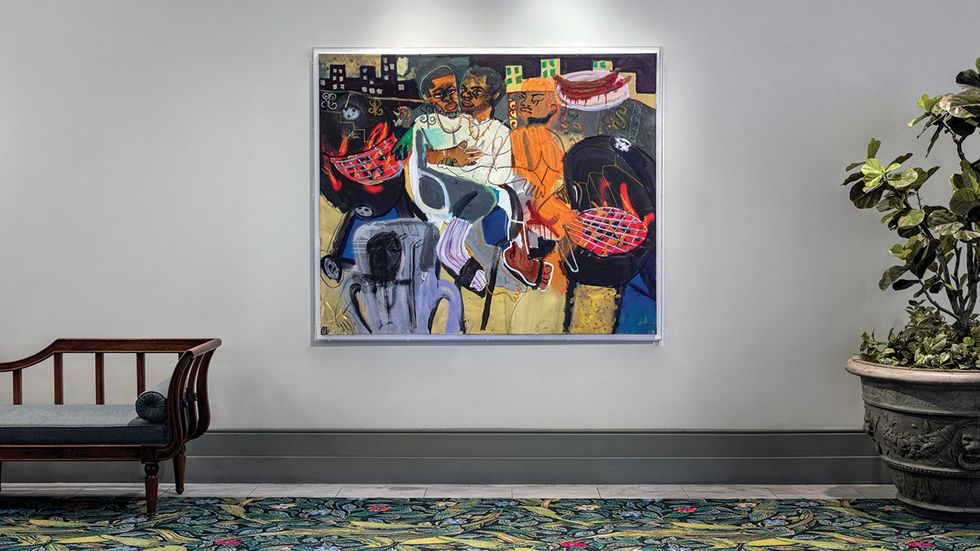 “The Cook Out” by out artist Jonathan Lyndon Chase, displayed at Park MGM. Oasis of Queer Art in Sin City – ​Las Vegas is an emerging art city with a major reverence for LGBTQ+ creators.