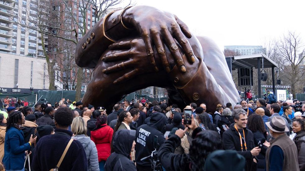 The Embrace MLK Monument in Boston