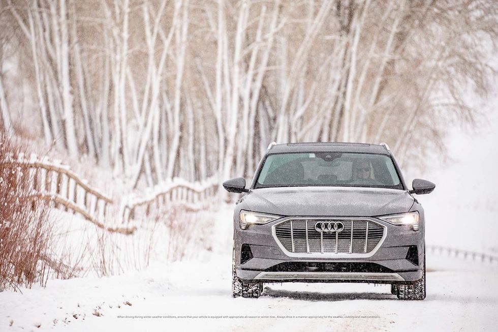 The fully electric Audi e-tron is available for guests of the Limelight Snowmass through the Audi Experience