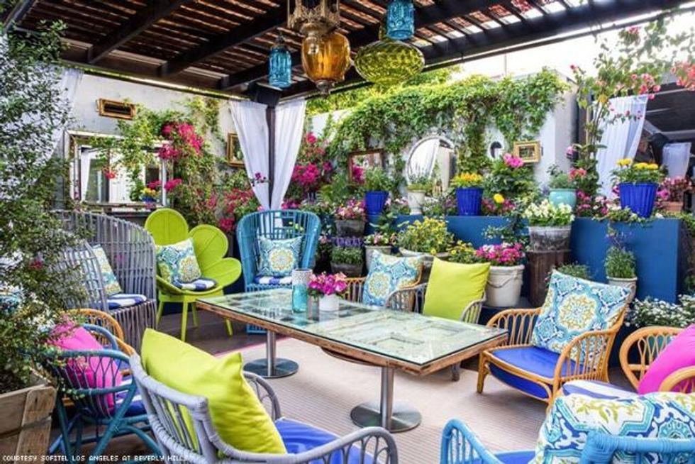 The garden oasis at Cattle & Claw feels like you're not in the center of the city.