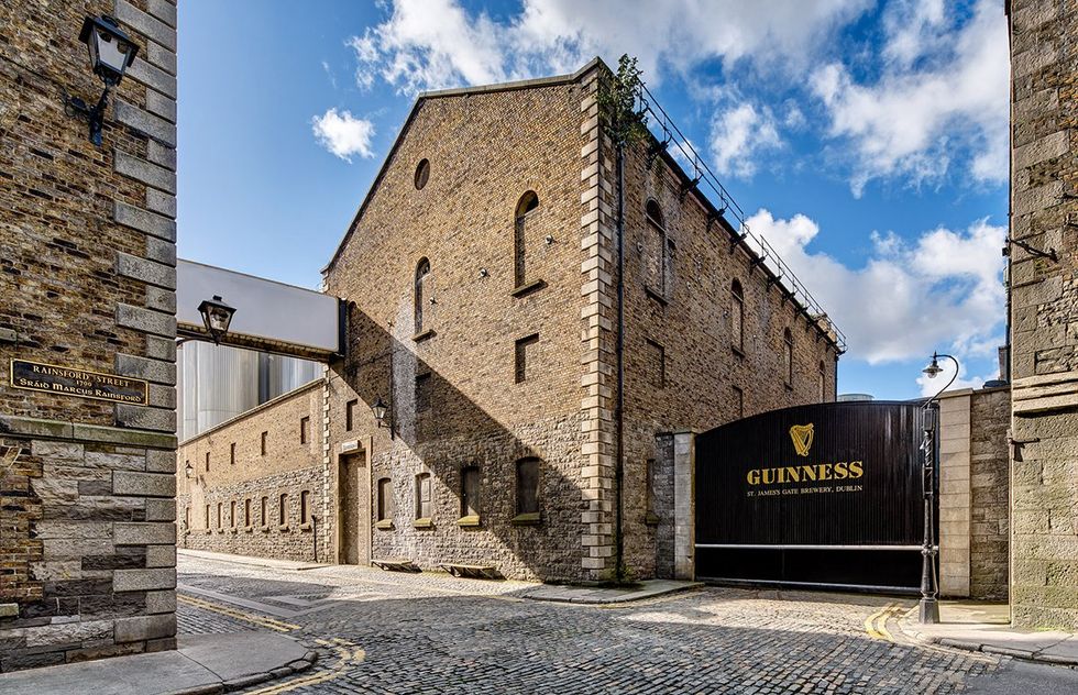 The Guiness Storehouse in the historic Liberties area of Dublin, Ireland