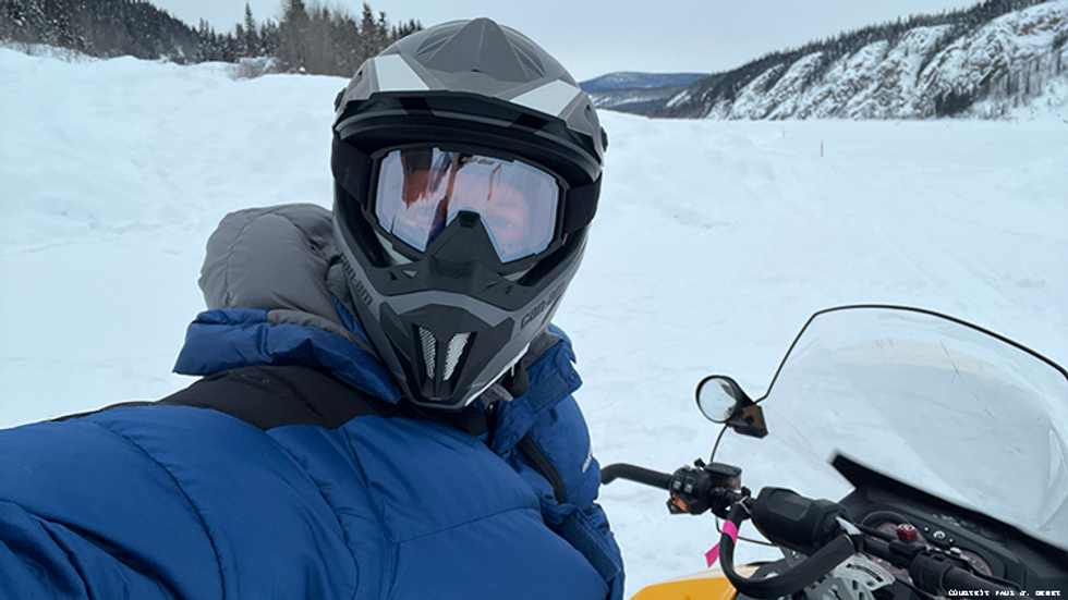 The locals call it snowmachining, not snowmobiling