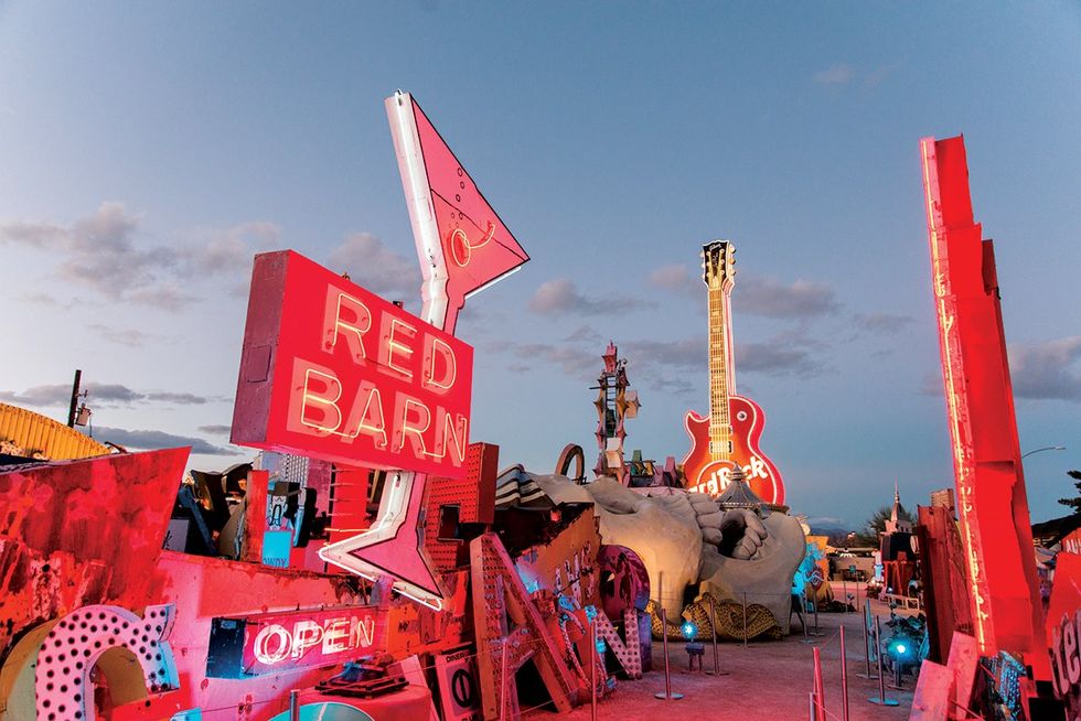 The Neon Museum lovingly restored signage from Red Barn, Las Vegas\u2019s first gay bar