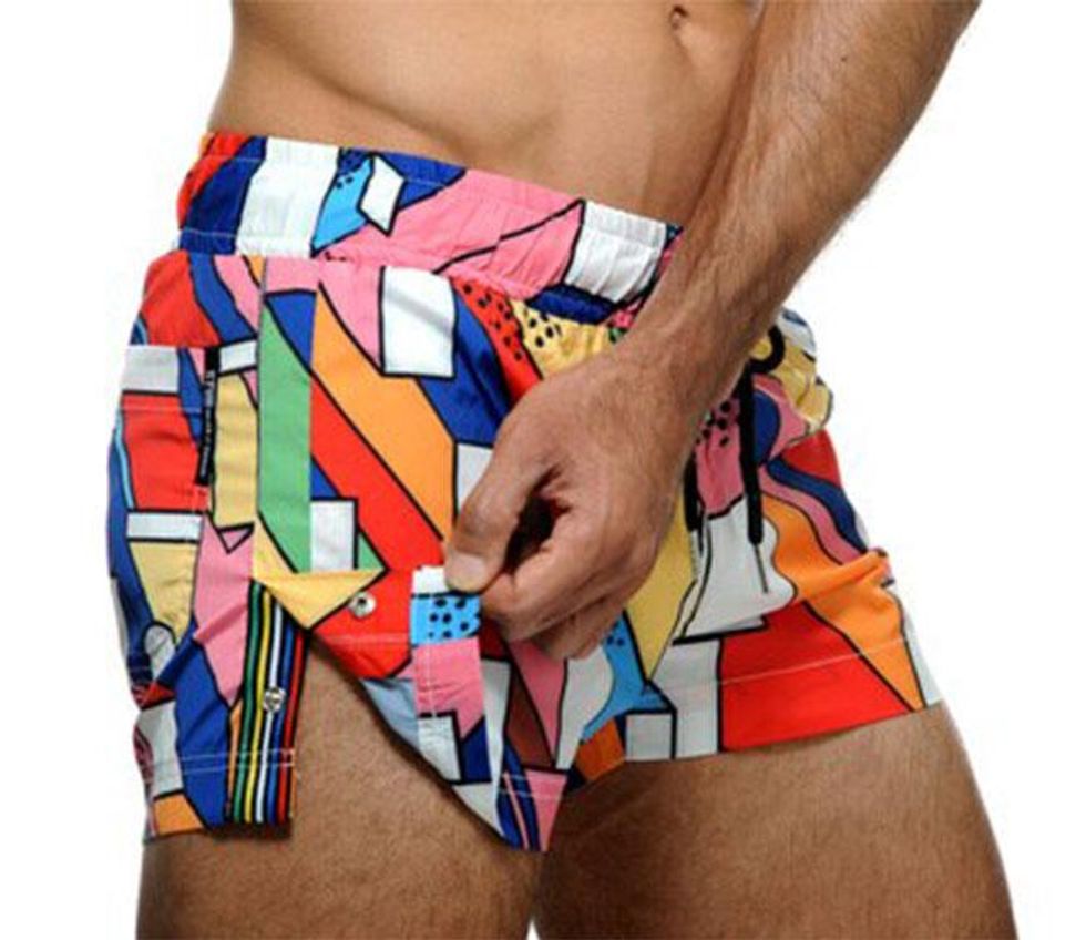 The STUD Beachwear Haring Shorts uses a kaleidoscope of colors to reflect your sunny vibrancy -- it's perfect for a day out or at the beach.  Fabric: 95% Nylon / 5% Elastane