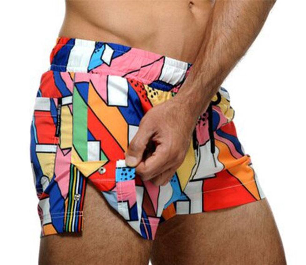 The STUD Beachwear Haring Shorts uses a kaleidoscope of colors to reflect your sunny vibrancy -- it's perfect for a day out or at the beach. Fabric: 95% Nylon / 5% Elastane