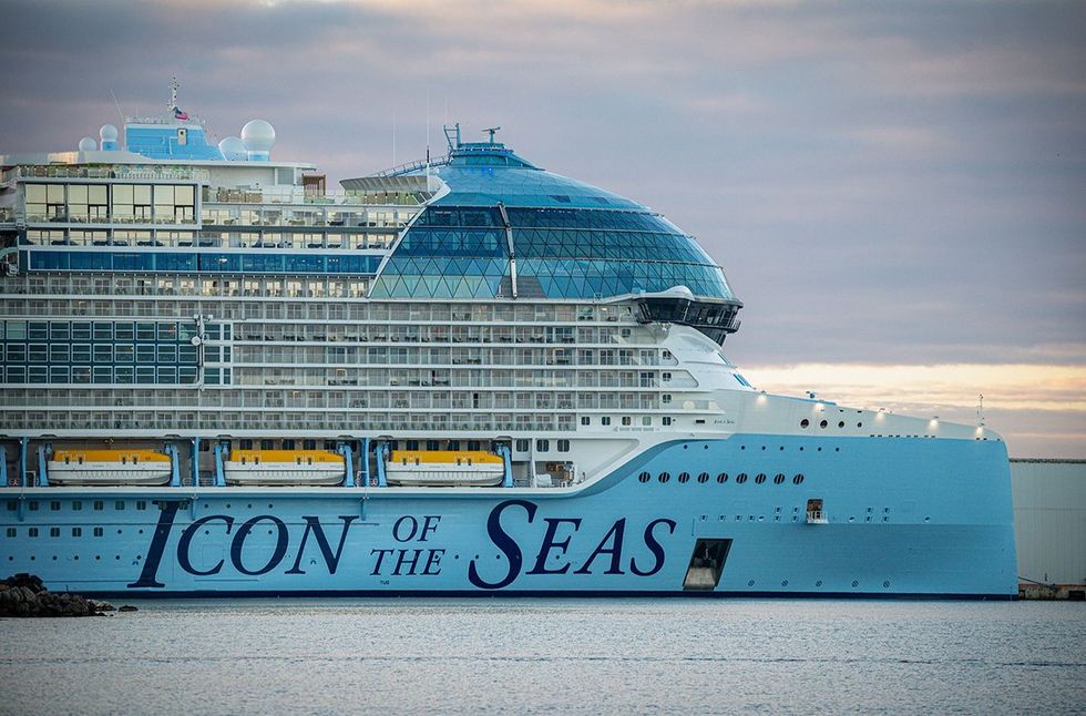 The world's largest cruise ship, Icon of the Seas, prepares to set sail on its maiden voyage in January 2024