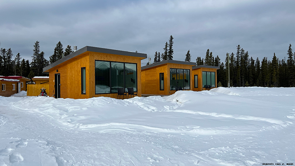These glass chalets at the Northern Lights Inn and Spa are perfect for watching the northern lights