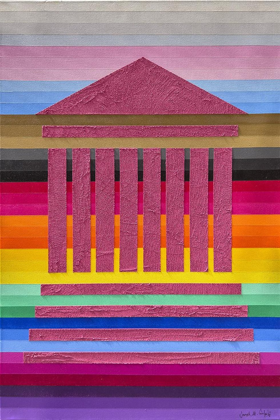 Trailblazers Park in Fire Island Pines honors LGBTQ+ heroes of the past with individualized flags created by various artists.