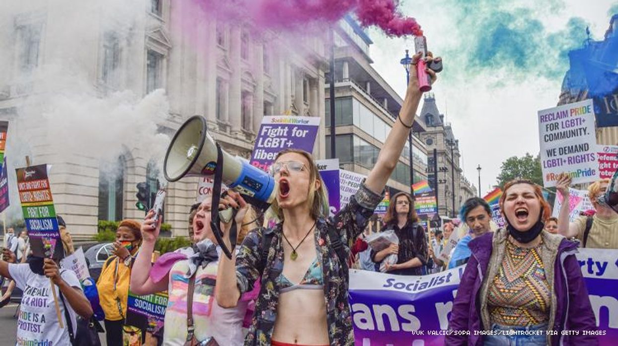 Trans March in London England