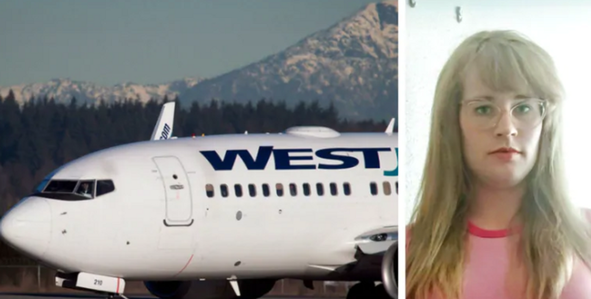 transgender westjet passenger outed