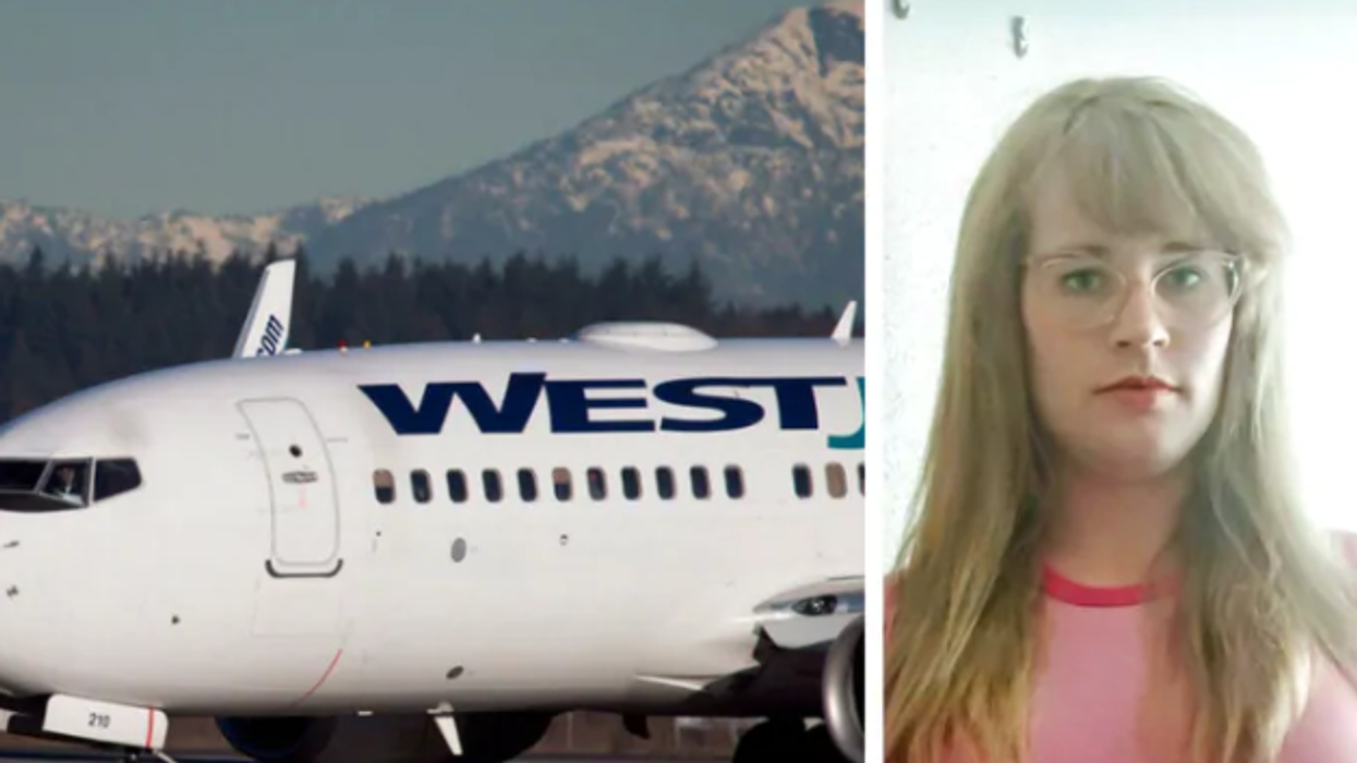 transgender westjet passenger outed