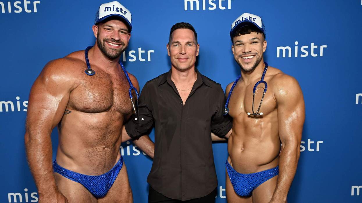 Tristan Schukraft with MISTR models for National PrEP Day at The Abbey West Hollywood.