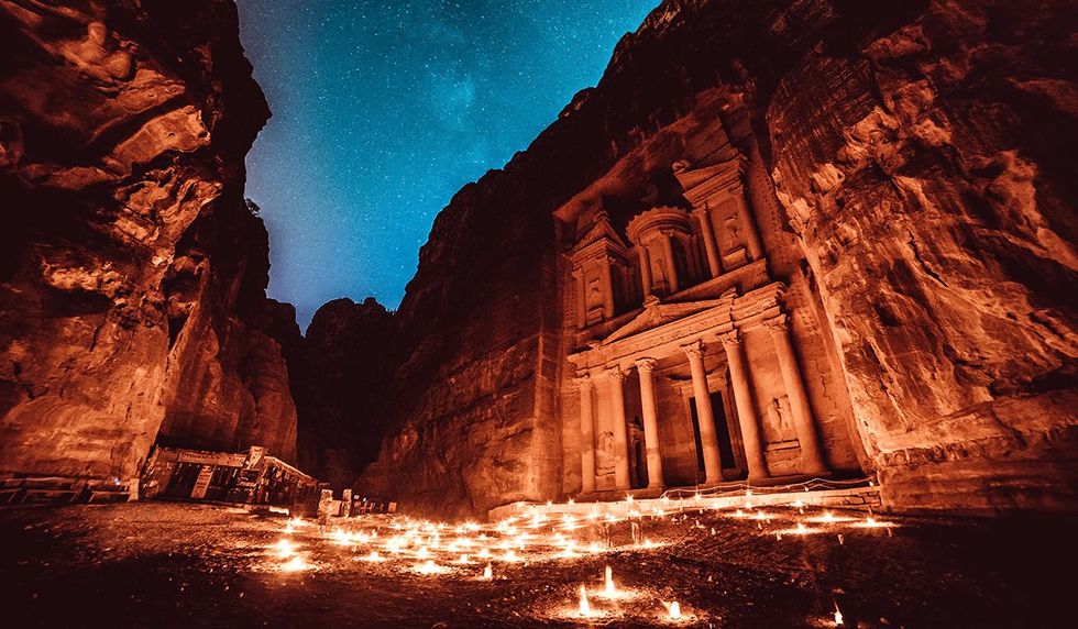\u200bBarry Hoy's LGBTQ+ Syrian Adventure - The Temple of Petra at night
