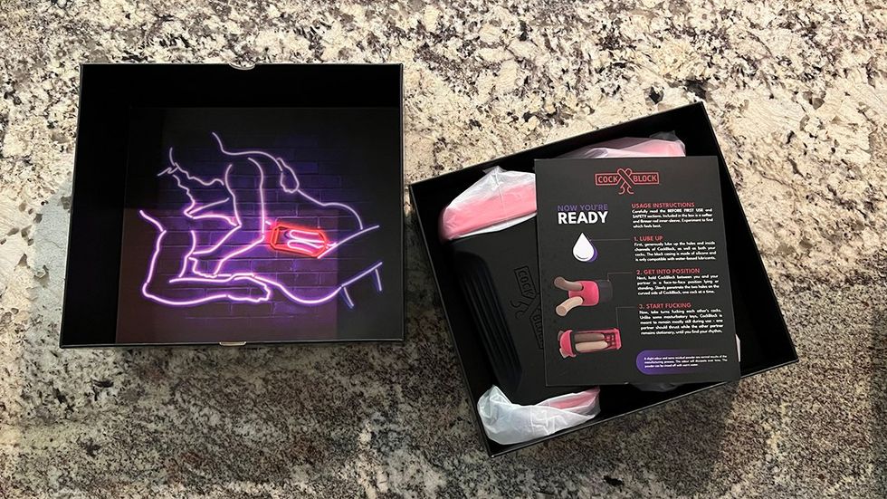\u200bOur editor writes that CockBlock, the clever new sex toy, lets you and your partner experience a more intimate level of frottage.