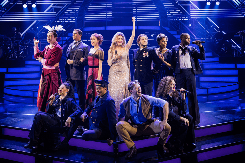 \u200bThe titanically talented cast of Titanique, now playing on Broadway at the St. James Theatre.