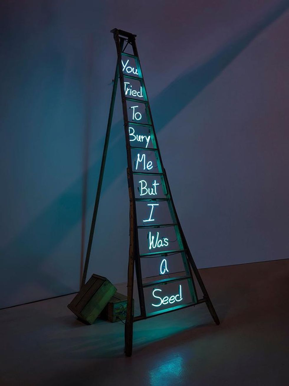 \u201cTwelve Steps\u201d (2022) by Carl Hopgood in \u201cFragile World\u201d at UTA Artist Space