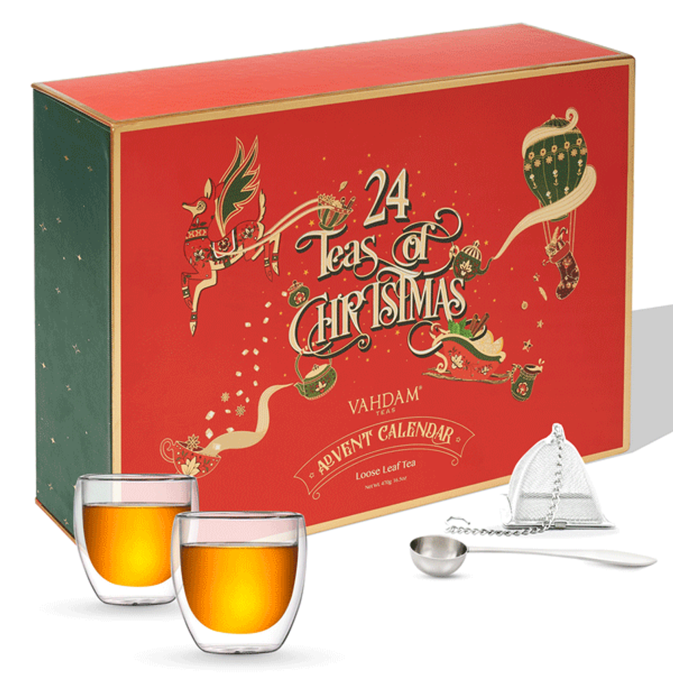 Vahdam Teas Holiday Advent Cheers Gift Set