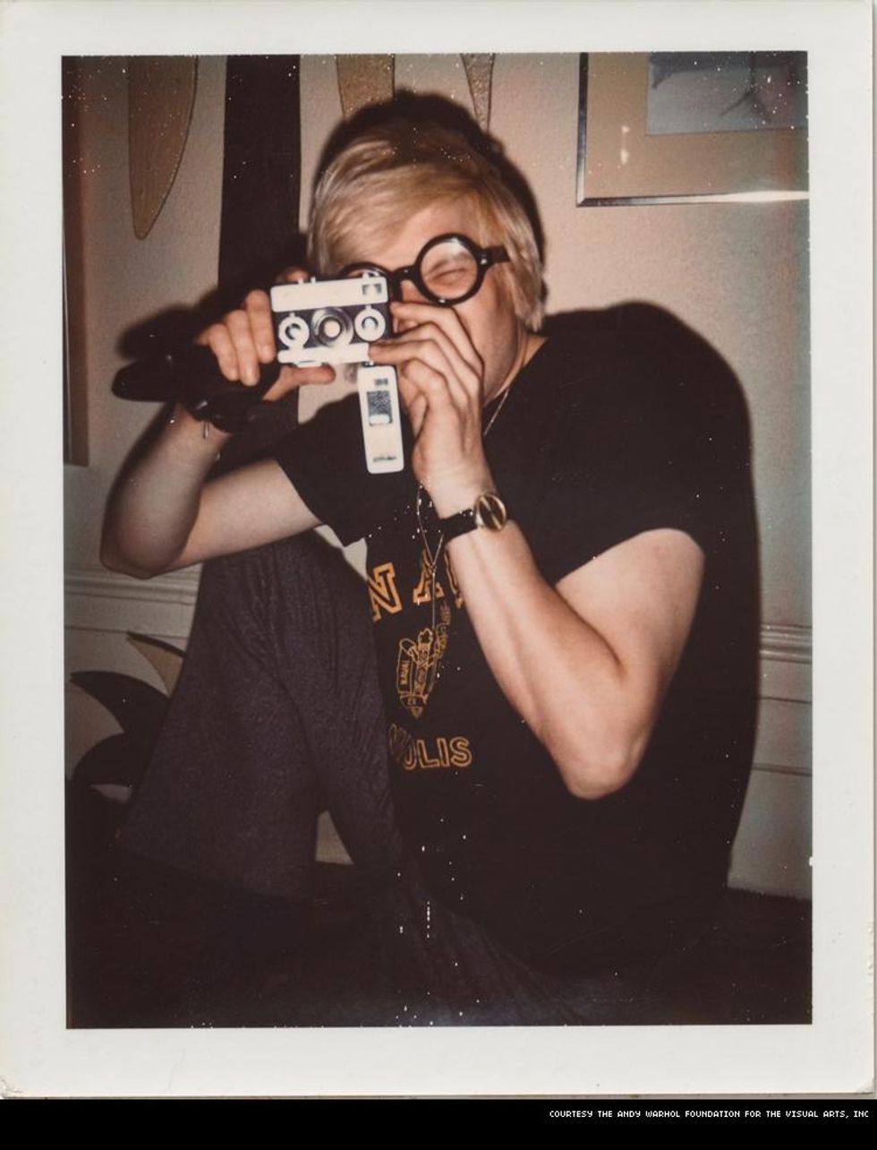 Warhol Polaroid of David Hockney