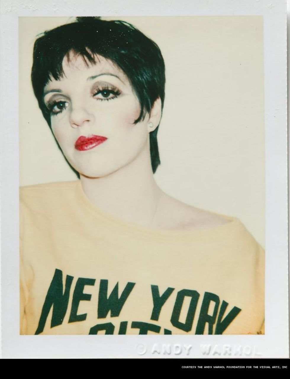 Warhol Polaroid of Liz Minnelli