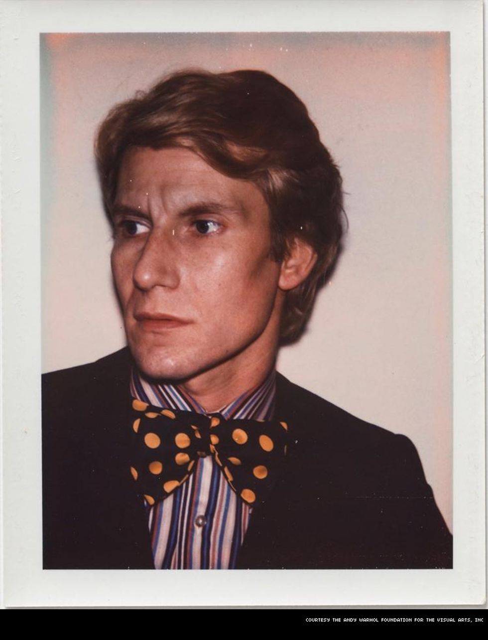 Warhol polaroid of Yves Saint Laurent