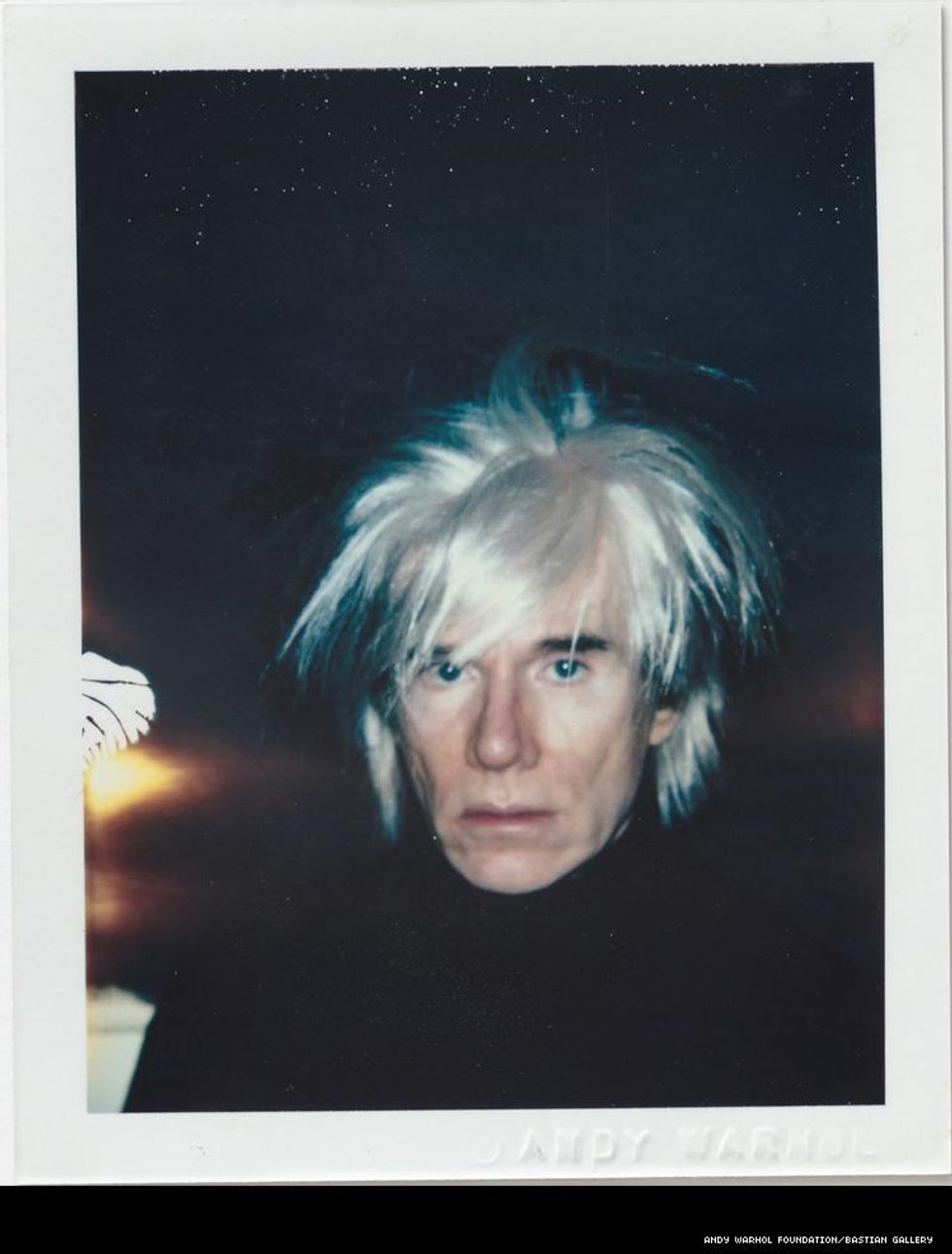 Warhol polaroid self-portrait