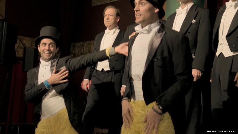 Will and James of 32nd The Amazing Race performing in Berlin