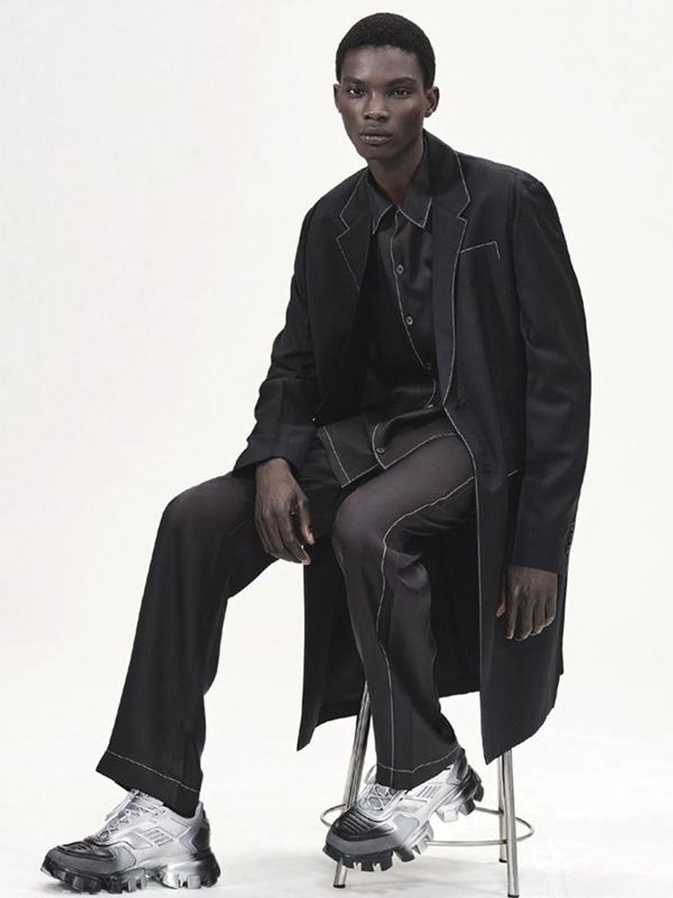 wool trench from Prada