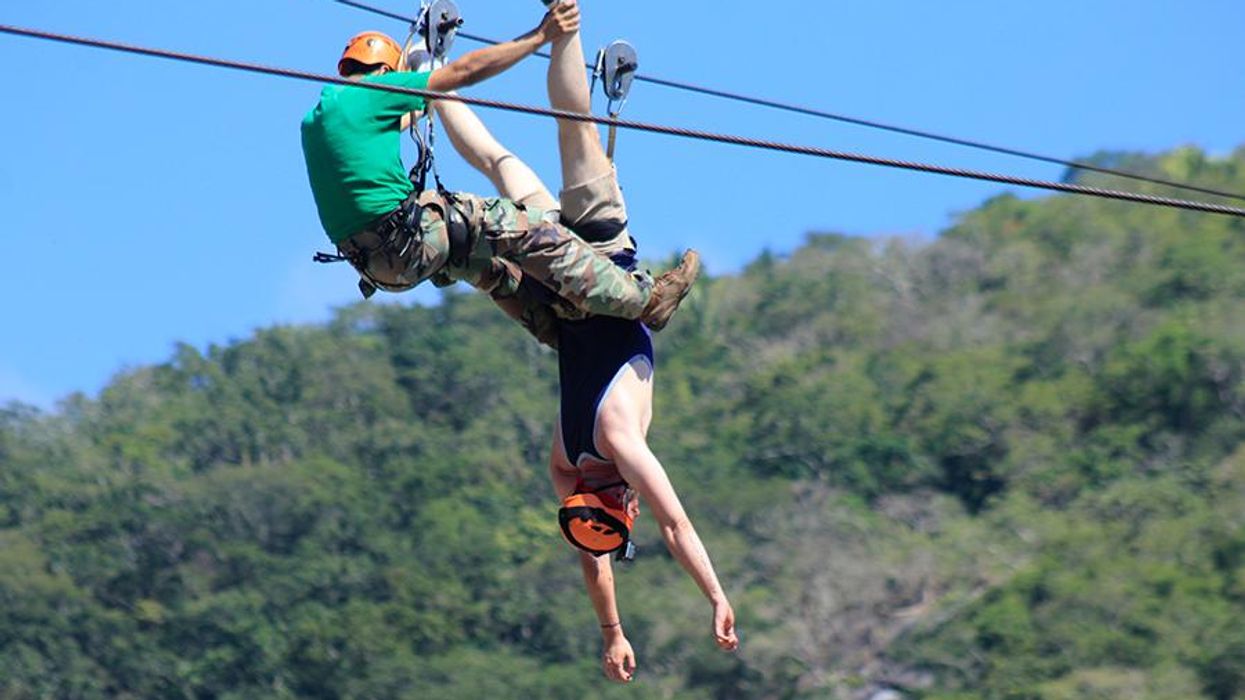 Zip lining in Puerto Vallarta