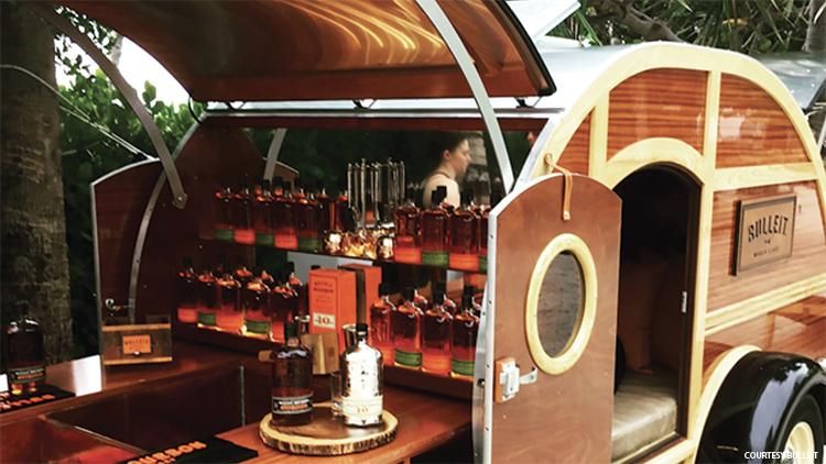 This Retro Bulliet Bourbon Bar on Wheels Lets You Sip For A Good Cause