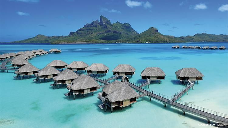 Four Seasons Resort Bora Bora overwater bungalows