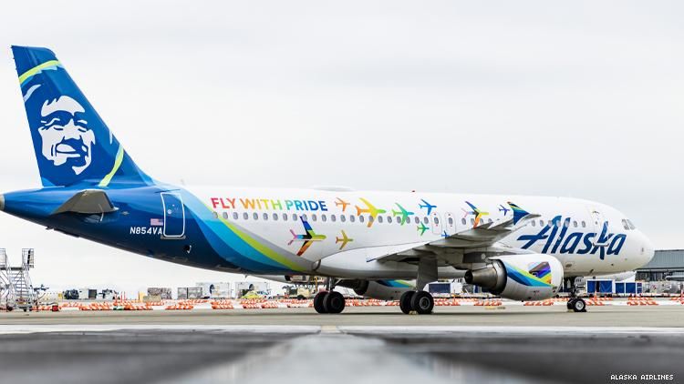 Alaska Airline's Pride plane
