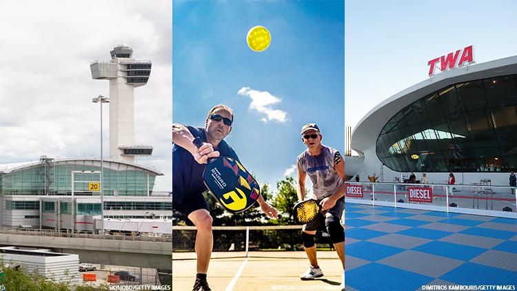 Airport, pickleball, TWA hotel