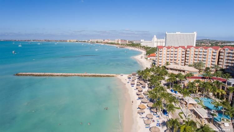 Aruba from above