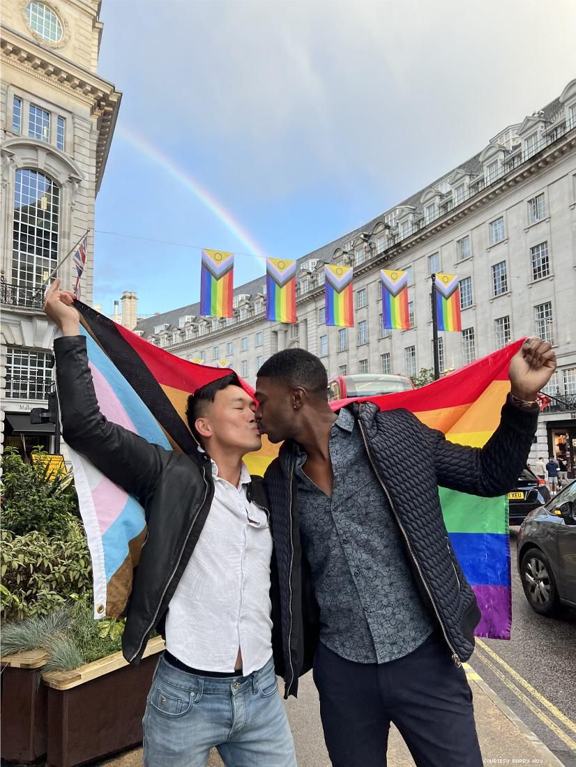 Barry Hoy and Teraj during London Pride