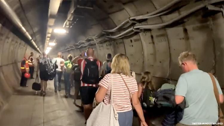 Eurotunnel Passengers Stranded Beneath English Channel