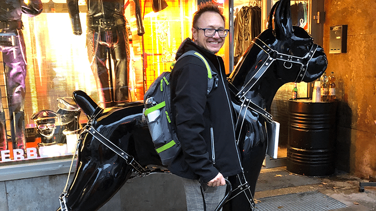 Out Traveler Editor Jacob Anderson-Minshall in Berlin