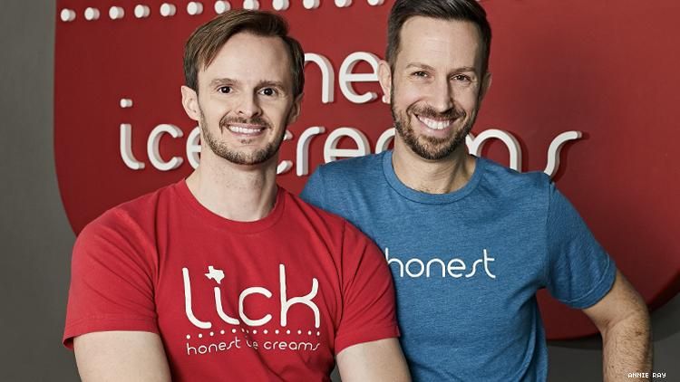 Lick Honest Ice Cream founders Anthony Sobotik and Chad Palmatier