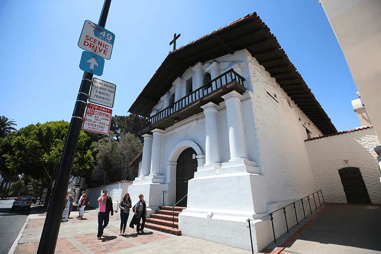 Mission Dolores is located a short distance from the proposed Sister Vish-Knew Way