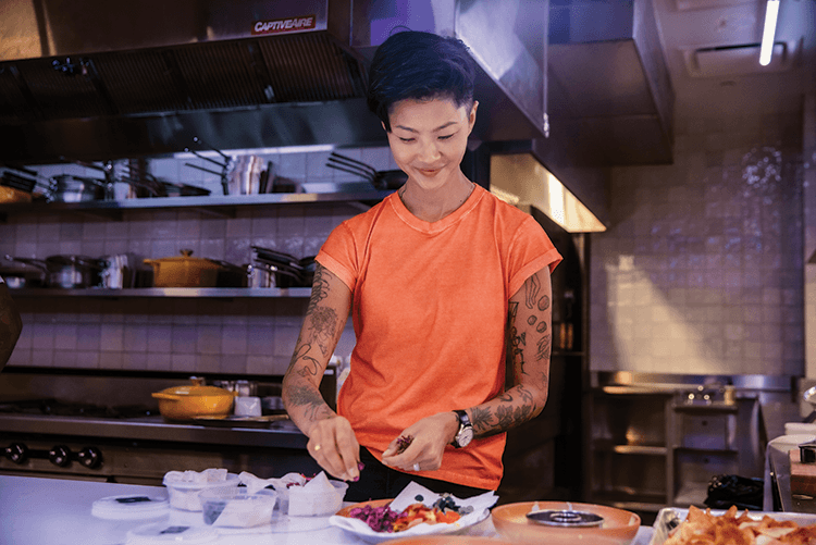 Queer 'Top Chef' winner Kristen Kish’s new series elevates drive-through cuisine.