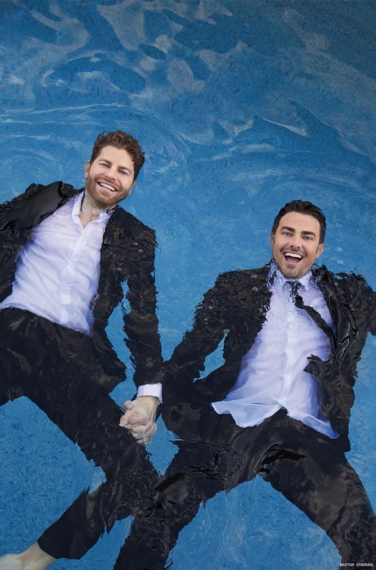 Jonathan Bennett and Jaymes Vaughan in The Knot feature story
