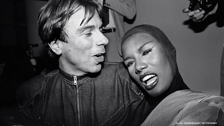 Thierry Mugler with Grace Jones 