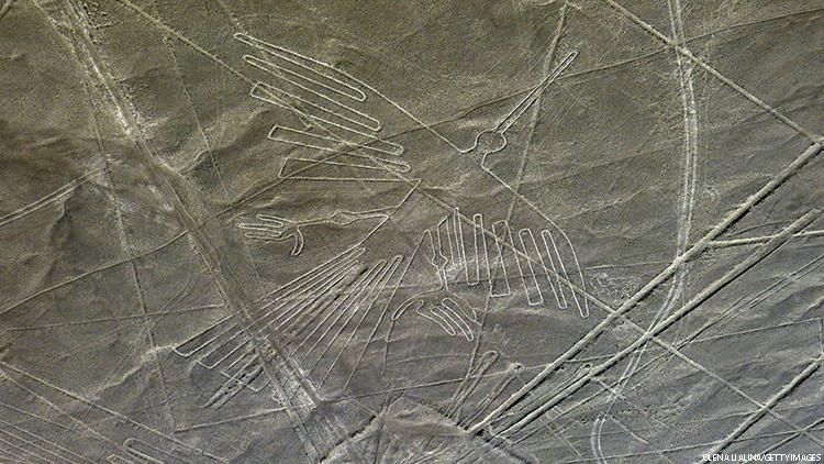 The condor geoglyph of Peru's famed Nazca Lines