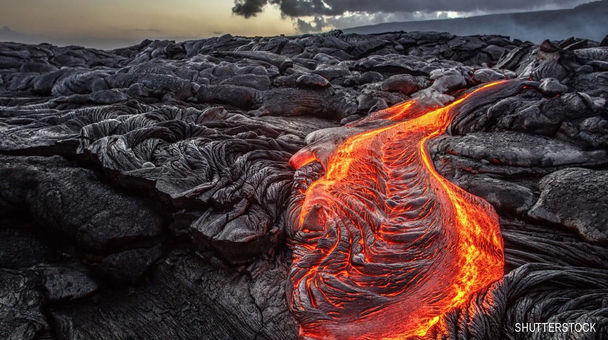 Flowing Lava in Hawaii